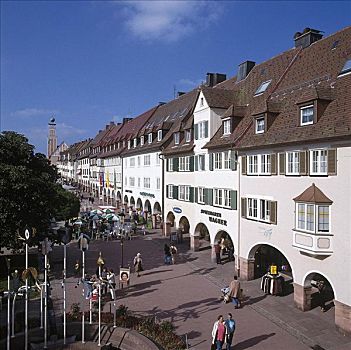 柱子,市场,黑森林地区,巴登符腾堡,德国,欧洲