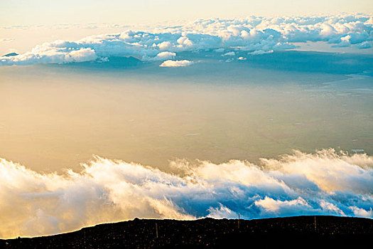 风景,哈莱亚卡拉国家公园,毛伊岛,夏威夷
