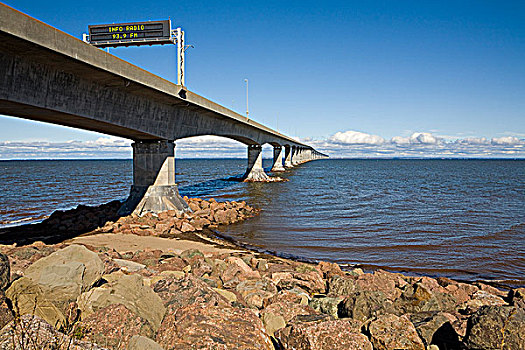 联邦大桥,连接,加拿大,新布兰斯维克,爱德华王子岛