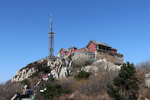 泰山景区玉皇顶景观