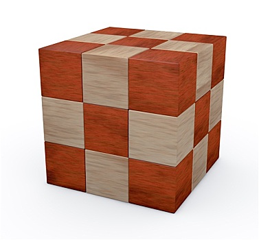 木质,立方体,拼图