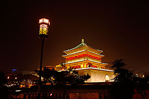 西安--钟楼-夜景