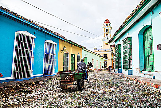 古巴-特立达尼的街景