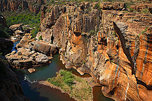 幸运,布莱德河峡谷,全景,路线,普玛兰加省,南非,非洲
