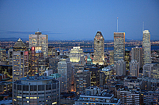 加拿大,魁北克,蒙特利尔,市区,天际线