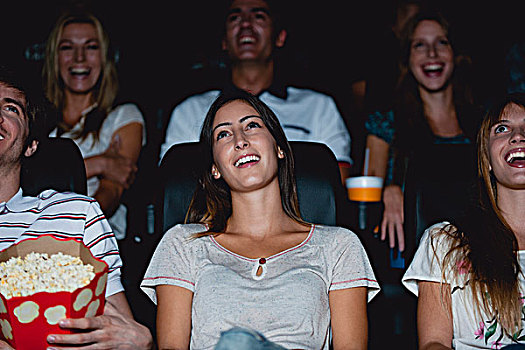 观众,笑,电影院