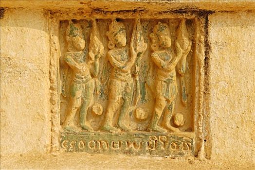 老式,瓷砖,阿南达寺,蒲甘,缅甸