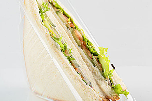 新鲜,三明治,白色背景,背景