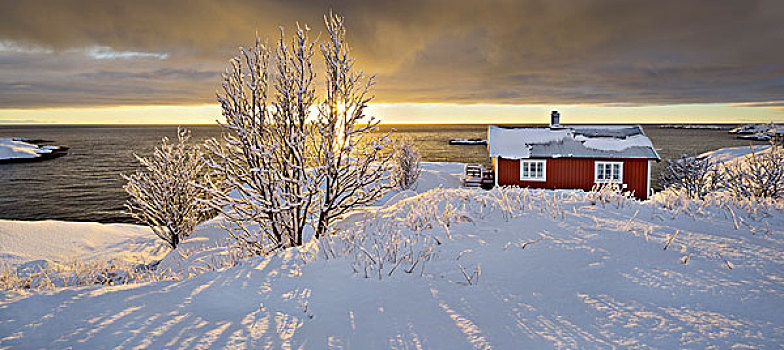 小屋,瑞恩,罗弗敦群岛,挪威