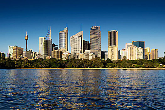 悉尼港,天际线,中央商务区,悉尼,澳大利亚