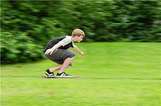 年轻,青少年,人,迅速,滑板,公园
