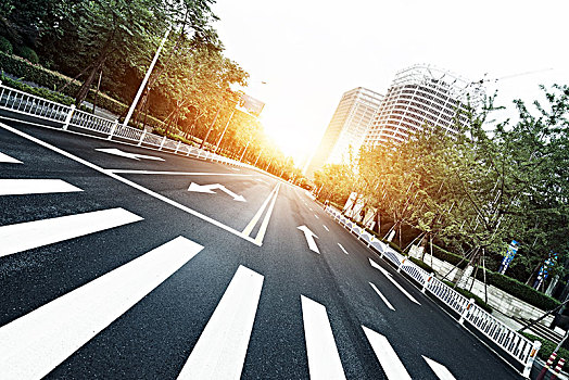 空,郊區(qū),瀝青,道路,陽光