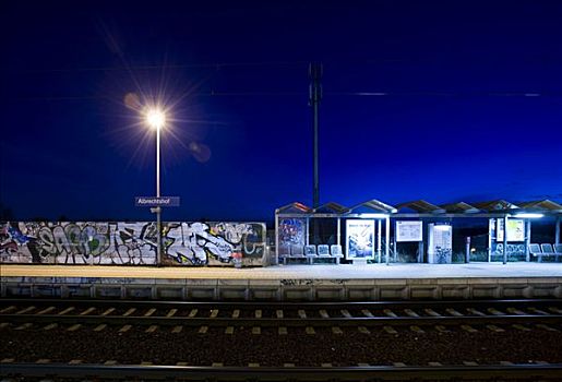柏林,孤单,火车站,勃兰登堡,德国,欧洲