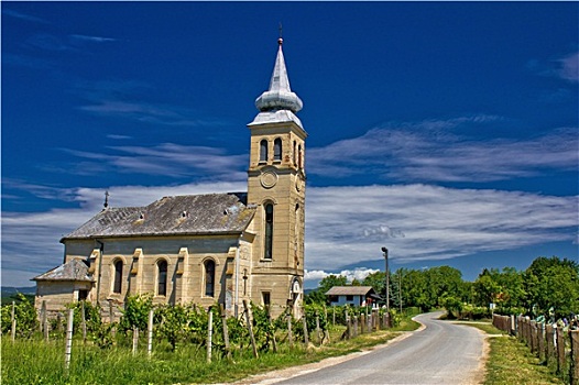 教堂,乡村,克罗地亚