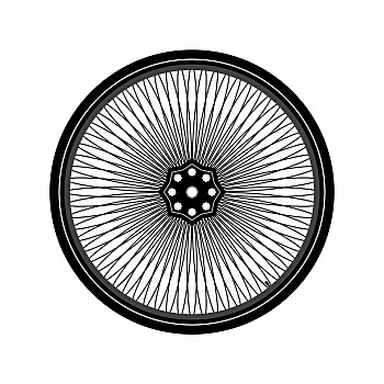 自行车,轮子,矢量,插画