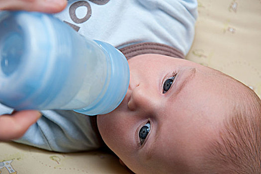 婴儿,喝,奶瓶