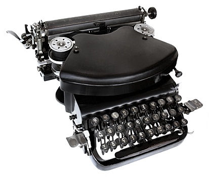 老,黑色,打字机