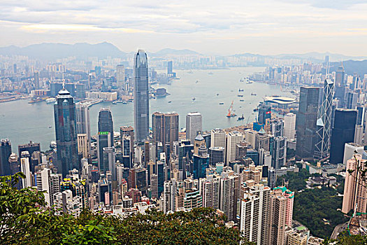 天际线,国际金融中心,九龙,香港,中国