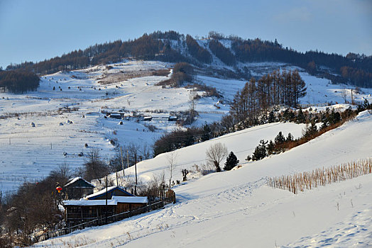 冬季吉林雪村-松岭美景如画