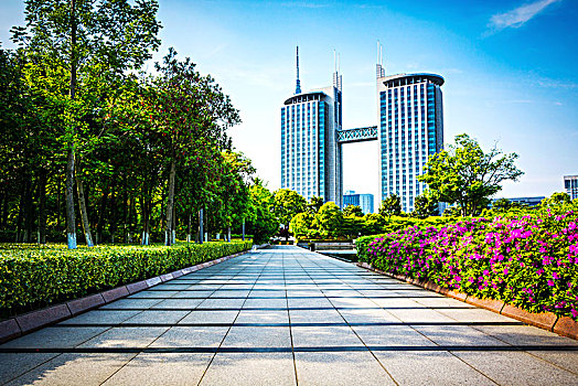 公园,陆家嘴,金融中心,上海,中国