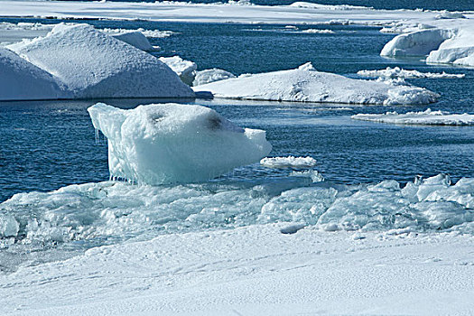 冰河,泻湖,杰古沙龙湖,冰岛