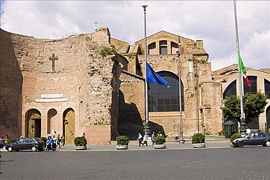古遗址,建筑,罗马,意大利