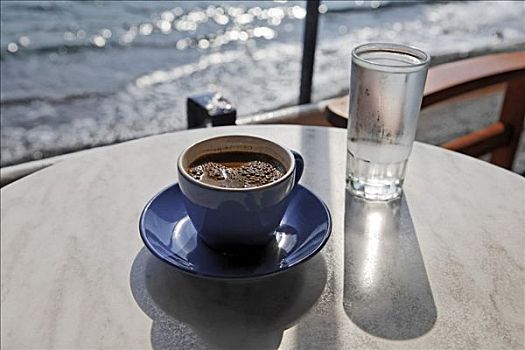 希腊,咖啡,克里特岛