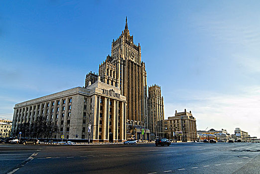 建筑,外国,办公室,莫斯科,俄罗斯