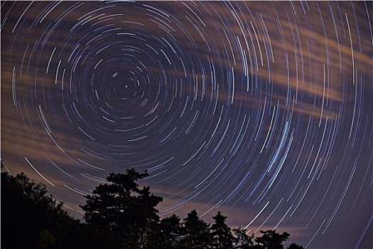 夜空,星迹