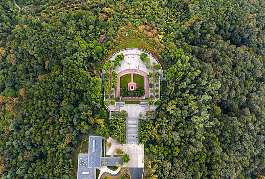 深圳莲花山市民广场航拍