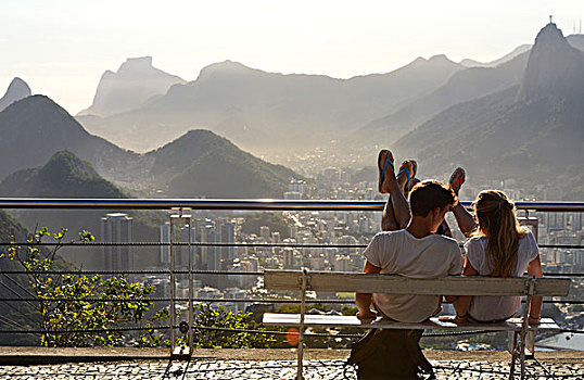 旅游,看,风景,糖,里约热内卢,巴西,南美