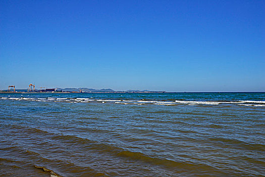烟台金沙滩海滨景色
