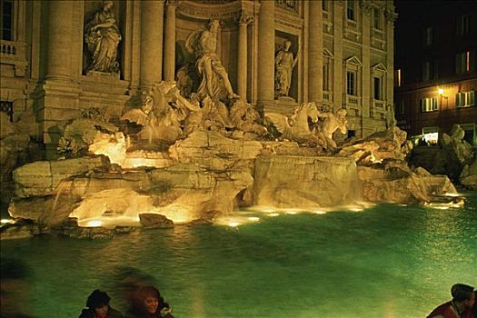 雕塑,喷泉,罗马,意大利