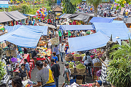 登巴萨,市场,巴厘岛,印度尼西亚