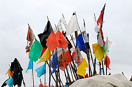 旗帜,渔网,渔船,苏维拉,摩洛哥,非洲