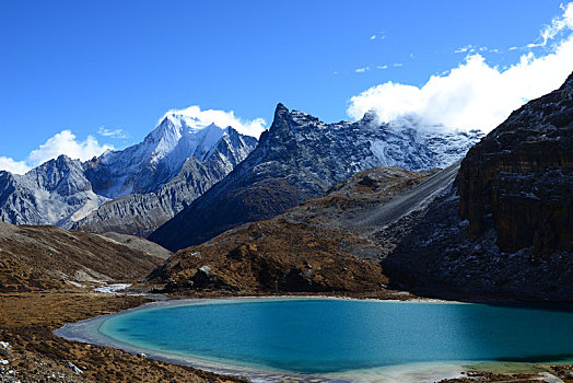 倒影,水面,湖,绿水