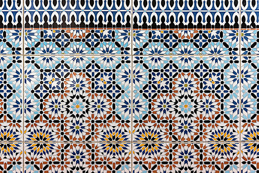 墙壁,图案,犹太会堂,马拉喀什,摩洛哥,非洲