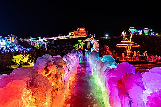 2021-2022中国长春冰雪新天地夜景