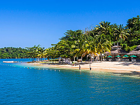 海滩,码头,安东尼奥港,牙买加,波特兰,区域,大安的列斯群岛,北美