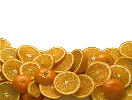 橙子,玻璃盘