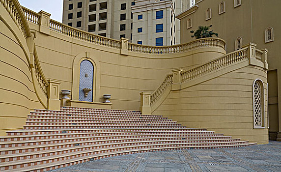 阿联酋,迪拜,码头,精致,楼梯,海滩,住宅
