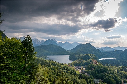 壮观,山景