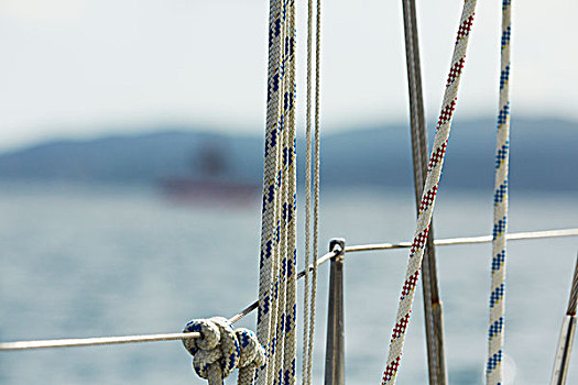 栏杆,帆船,挪威,欧洲