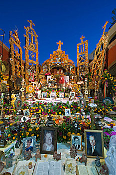 墨西哥,瓜纳华托,圣米格尔,亡灵节,圣坛