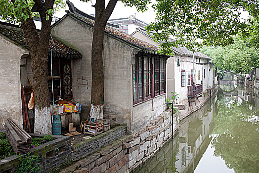 锦溪古镇,水乡,水巷,民居