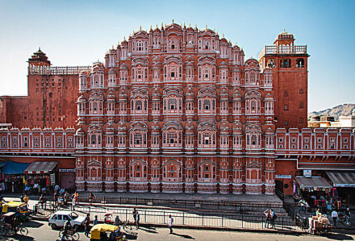 宫殿,风,风之宫,斋浦尔,拉贾斯坦邦,印度,亚洲