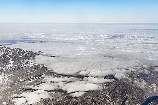 高原,山川,雪山,航拍