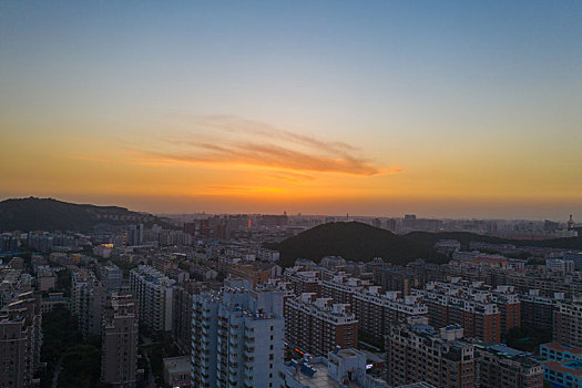 济南日落美景