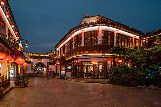 上海七宝老街夜景
