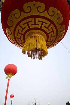 北京春節(jié)廟會(huì)上的紅燈籠